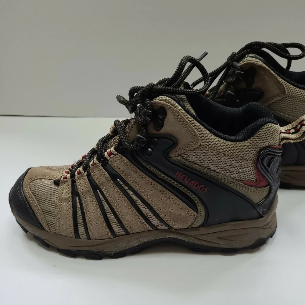Nevados Klon Womens Hiking Boots  Ankle Brown Beige Black V1070YEXR